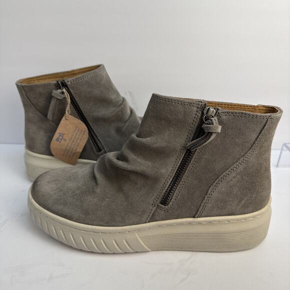 Sofft Aqua Portland Gray Suede Leather Boots Women’s Size 8.5 M Waterproof NWOB - Picture 9 of 10